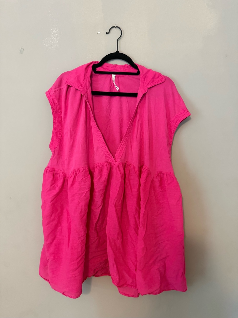 Bright Pink Sleeveless Anthropologie Tunic